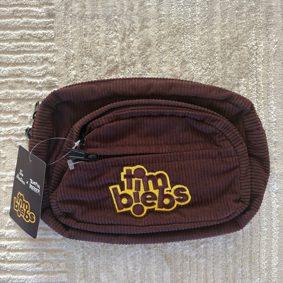 NWT - Tim Hortons x Justin Bieber Tim Biebs Corduroy Fanny Pack in Brown - Picture 2 of 6